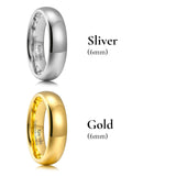 King Will &trade; 6mm Tungsten Rings, Men's Wedding Rings,2PCS nniversary Ring for Men Women