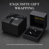 King Will &trade; 6mm Tungsten Rings, Black&Silver Men's Wedding Rings,Anniversary Ring for Men Women