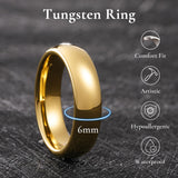 King Will &trade; 6mm Tungsten Rings, Men's Wedding Rings,2PCS nniversary Ring for Men Women