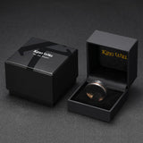 King Will &trade; 8mm Tungsten Rings, Black&Rose Gold Men's Wedding Rings,Anniversary Ring for Men Women