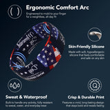 King Will &trade; 7mm Blue Silicone Rings, Men's Wedding Rings, Rubber Ring for Men Women