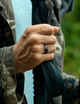 King Will &trade; 7mm Wood Silicone Rings, Men's Wedding Rings,3pcs Rubber Ring for Couple