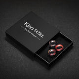 King Will &trade; 7mm Wood Silicone Rings, Men's Wedding Rings,3pcs Rubber Ring for Couple