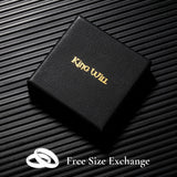 King Will &trade; 8mm Gold Stainless Steel Rings, Men's Wedding Rings Signet Ring for Men Women