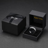 King Will &trade; Gunmetal Tungsten Carbide Wedding Ring for Men - 8mm Matte Brushed Band Rings