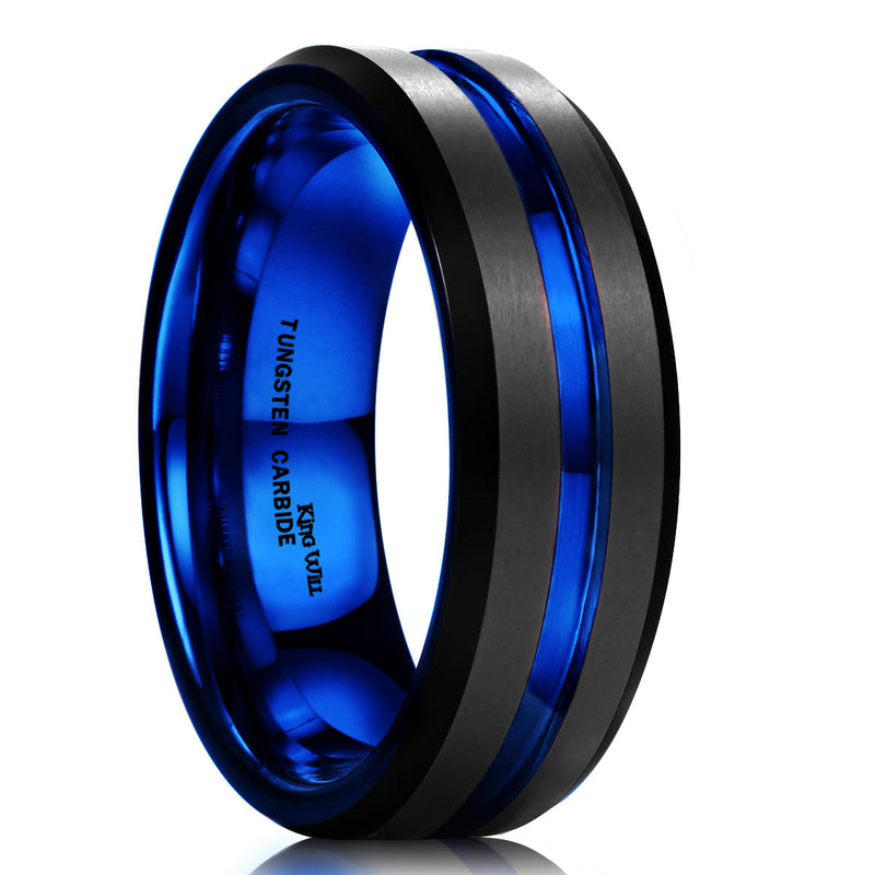 King Will LOOP&trade; 7mm tungsten ring (ESD)