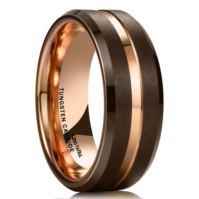 King Will LOOP&trade; 8mm tungsten ring (ESD)