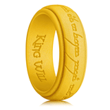 King Will &trade; 8mm Silicone One Ring for Men-Gold Lord Rings Magic Power Rings