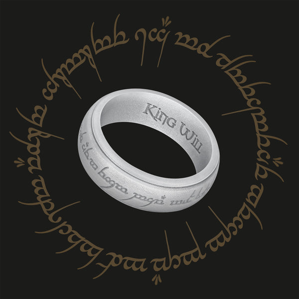 King Will &trade; 8mm Silicone One Ring for Men-Lord Rings Magic Power Rings 3 Pack Bronze/Silver/Gray