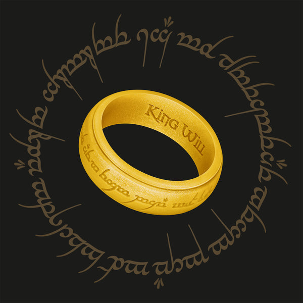 King Will &trade; 8mm Silicone One Ring for Men-Lord Rings Magic Power Rings 3 Pack Bronze/Silver/Gold