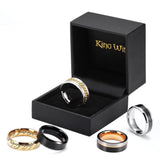 King Will Tungsten Carbide Rings For Men Wedding Band Rings -Customization Promise Engagement Ring Comfort Fit Size 5-15