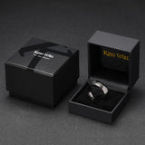 King Will 8mm Tungsten Carbide Wedding Band for Men Women Classic Promise Engagement Rings for Couples Domed Style High Polish Finished Comfort Fit, Gunmetal
