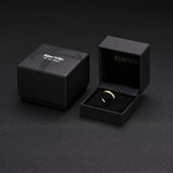 King Will 4mm Gold Plated High Polished Comfort Fit Domed Tungsten Carbide Ring Wedding Band