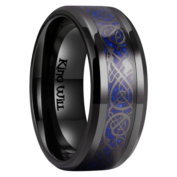 King Will DRAGON&trade; 9mm stainless steel ring