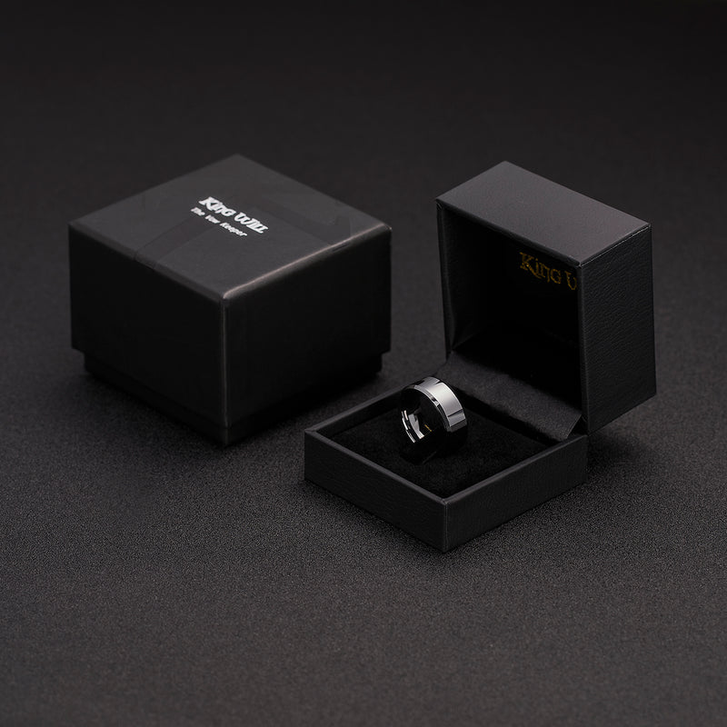 King Will CLASSIC&trade; 8mm tungsten ring