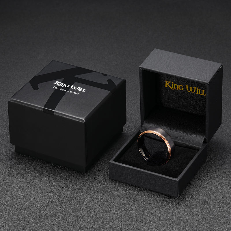 King Will DUO&trade; 8mm tungsten ring