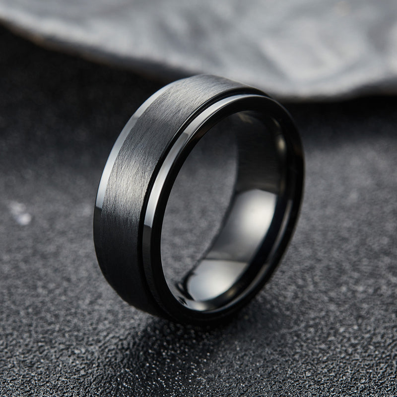 King Will INTERTWINE&trade; 8mm spinner ring