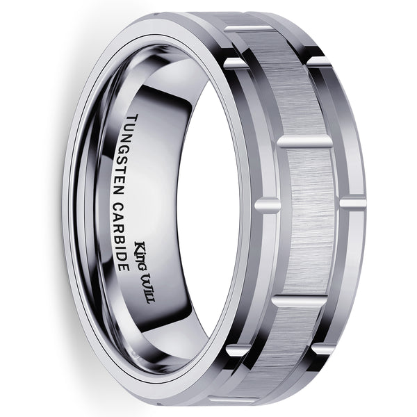 King Will CLASSIC&trade; 8mm tungsten ring