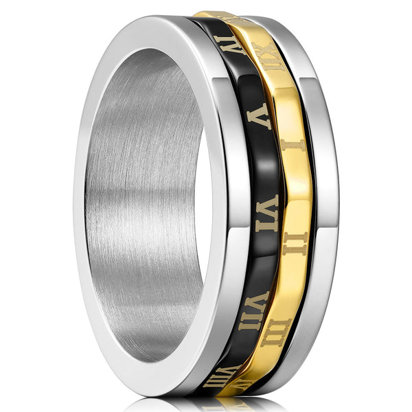 King Will INTERTWINE&trade; 8mm spinner ring