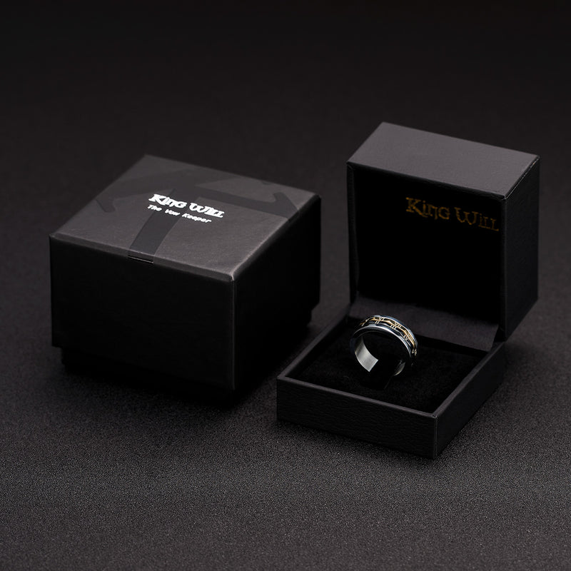 King Will INTERTWINE&trade; 8mm spinner ring