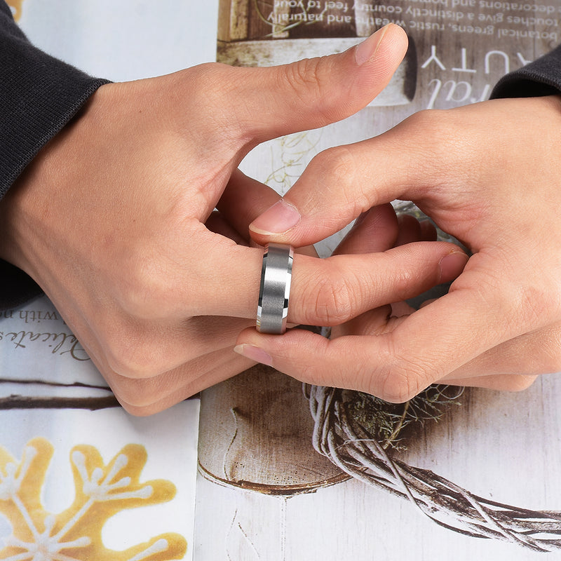 King Will CLASSIC&trade; 8mm tungsten ring