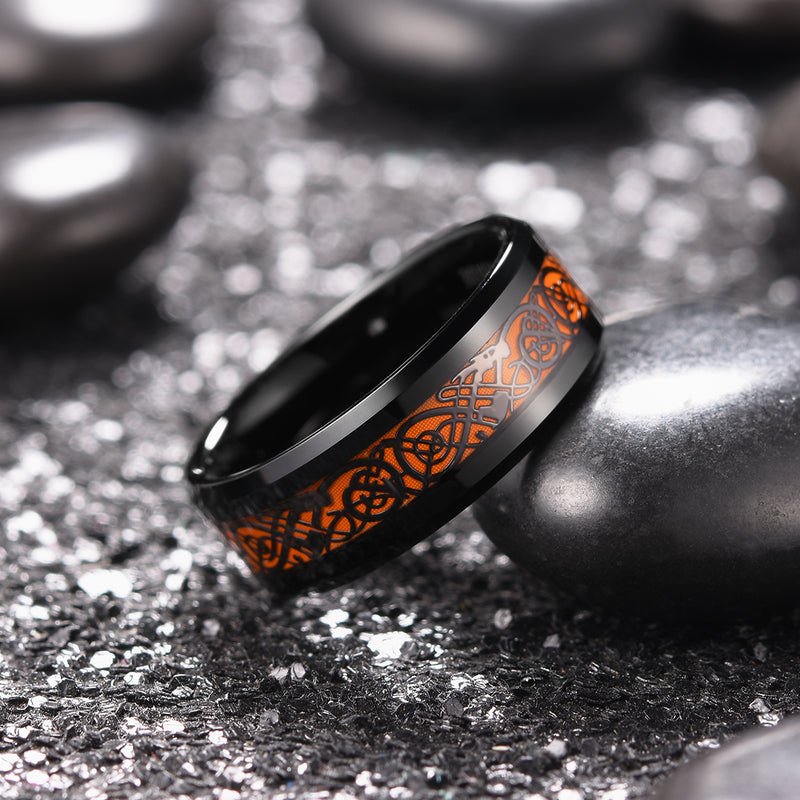 King Will DRAGON&trade; 8mm tungsten ring
