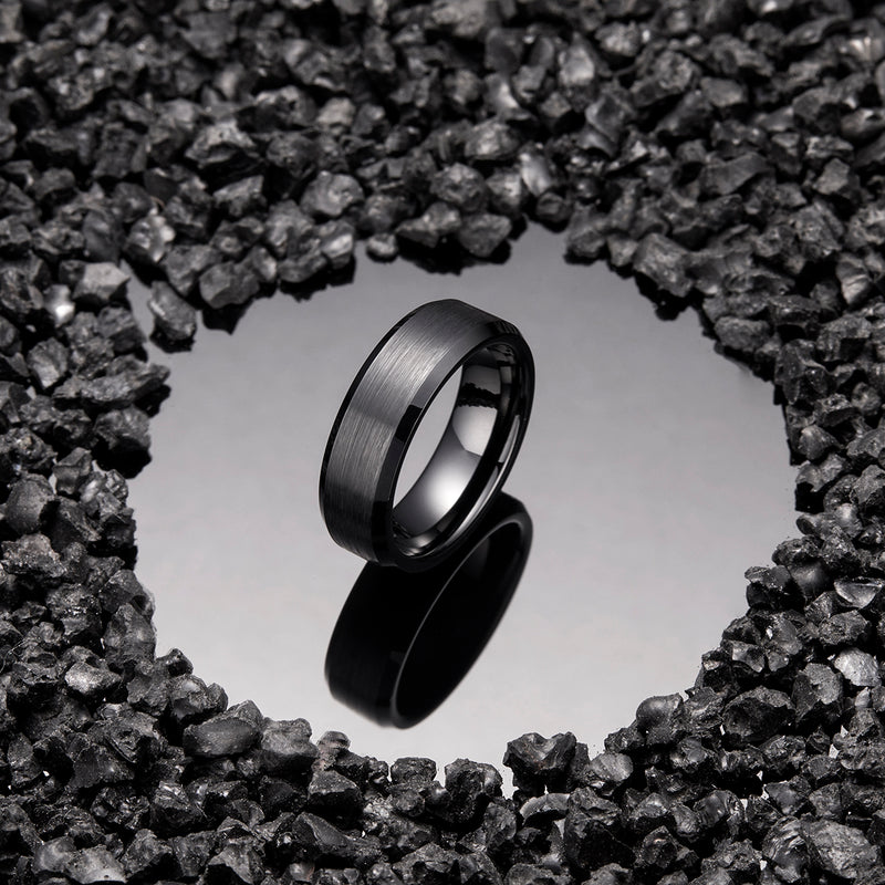 King Will BASIC&trade; 7mm tungsten ring