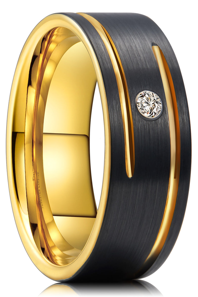 King Will GEM&trade; 8mm tungsten ring