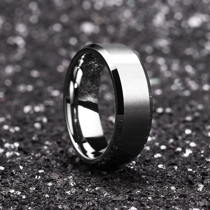 King Will CLASSIC&trade; 8mm tungsten ring