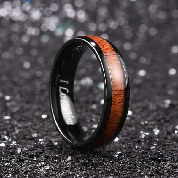 King Will NATURE&trade;6mm stainless steel ring