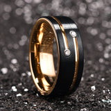 King Will GEM&trade; 8mm tungsten ring