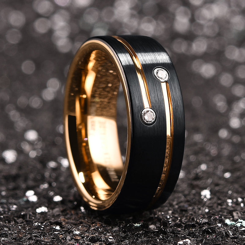 King Will GEM&trade; 8mm tungsten ring