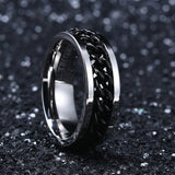King Will INTERTWINE&trade; 8mm spinner ring