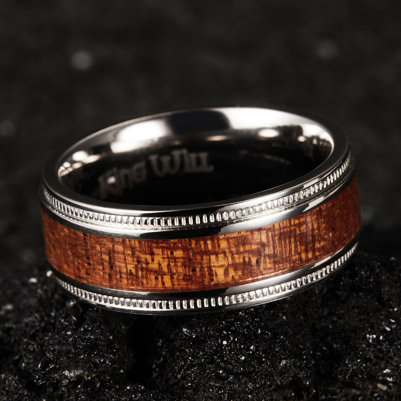 King Will Nature&trade; 8mm titanium ring
