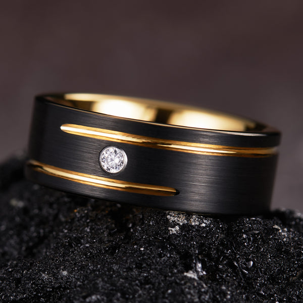 King Will GEM&trade; 8mm tungsten ring