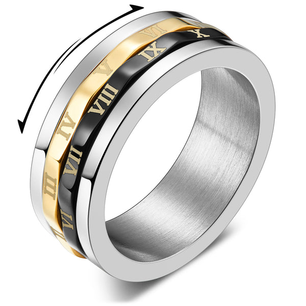 King Will INTERTWINE&trade; 8mm spinner ring