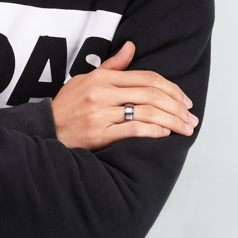 King Will CLASSIC&trade; 8mm tungsten ring