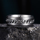 King Will INTERTWINE&trade;8mm spinner ring