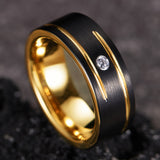 King Will GEM&trade; 8mm tungsten ring
