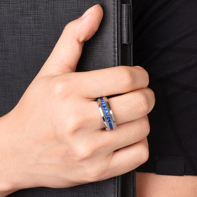 King Will GEM&trade; 8mm titanium ring