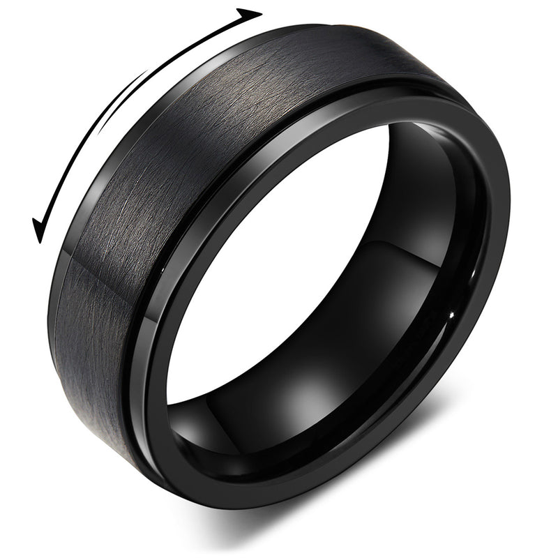 King Will INTERTWINE&trade; 8mm spinner ring