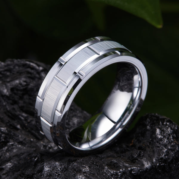 King Will CLASSIC&trade; 8mm tungsten ring