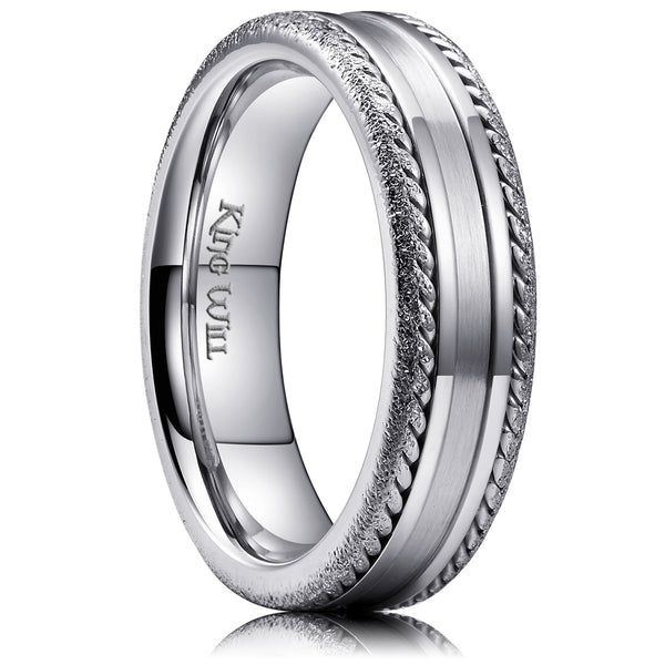 King Will CLASSIC&trade; 6mm stainless steel ring