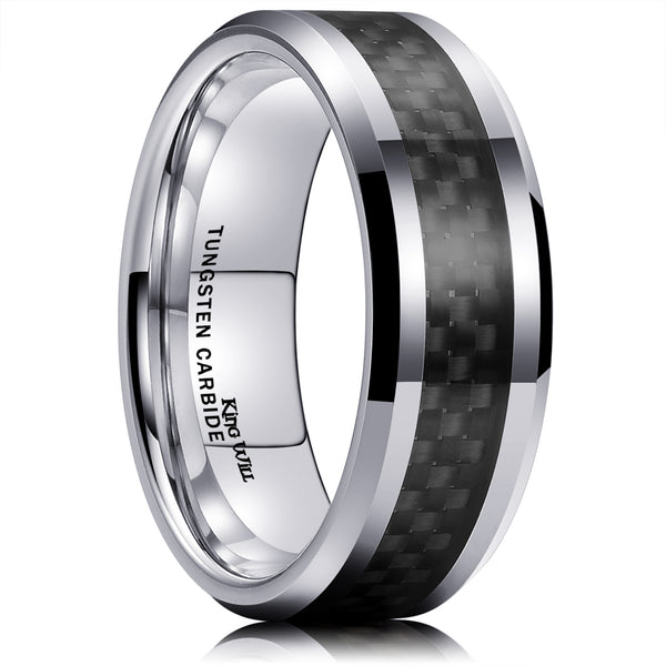 King Will GENTLEMAN&trade; 8mm tungsten ring