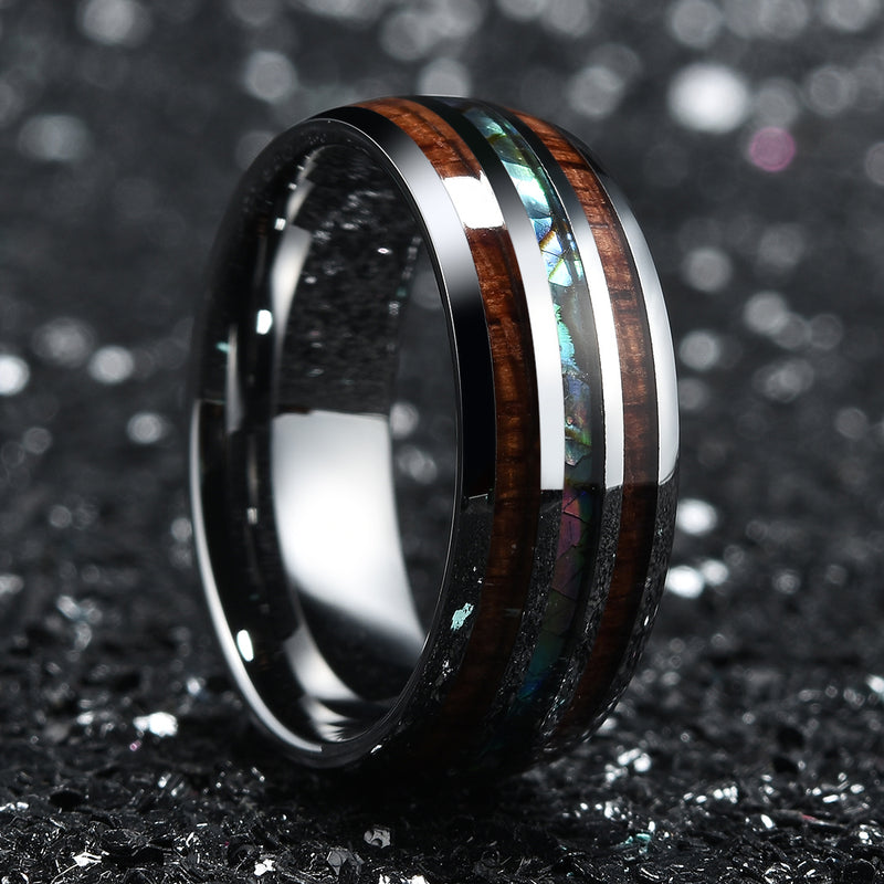 King Will NATURE&trade; 8mm tungsten ring