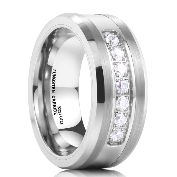 King Will GEM&trade; 8mm tungsten ring