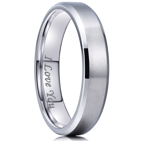 King Will CLASSIC&trade; 4mm stainless steel ring