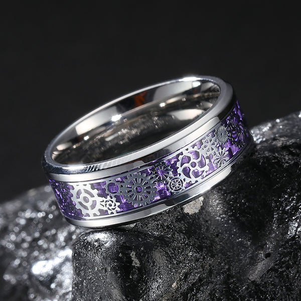 King Will STEAMPUNK&trade; 8mm stainless steel ring