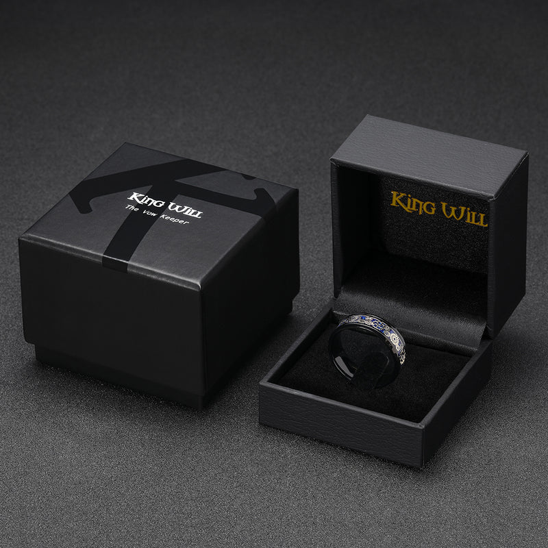 King Will STEAMPUNK&trade; 8mm stainless steel ring