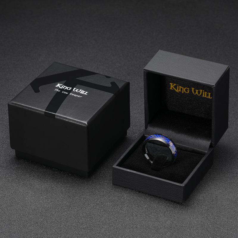 King Will STEAMPUNK&trade; 8mm stainless steel ring